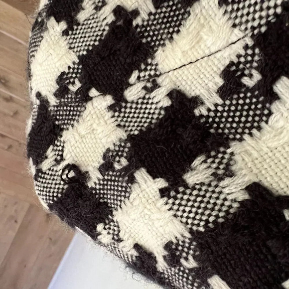 CHICOS Houndstooth One Button Cardigan Black White Size Small - Picture 5 of 5